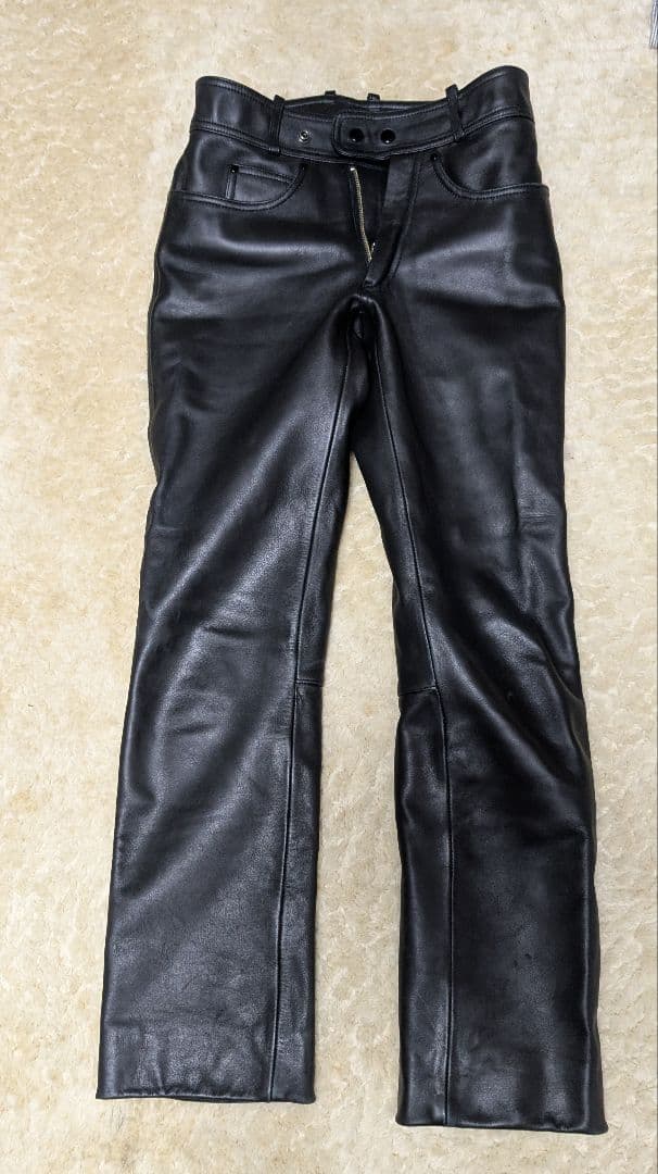 KOMINE 黒レザーパンツ Lサイズ