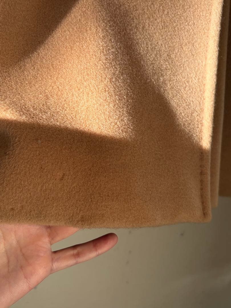 MaxMara ベージュ ダブルブレスト ロングコート