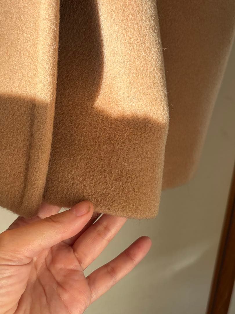 MaxMara ベージュ ダブルブレスト ロングコート