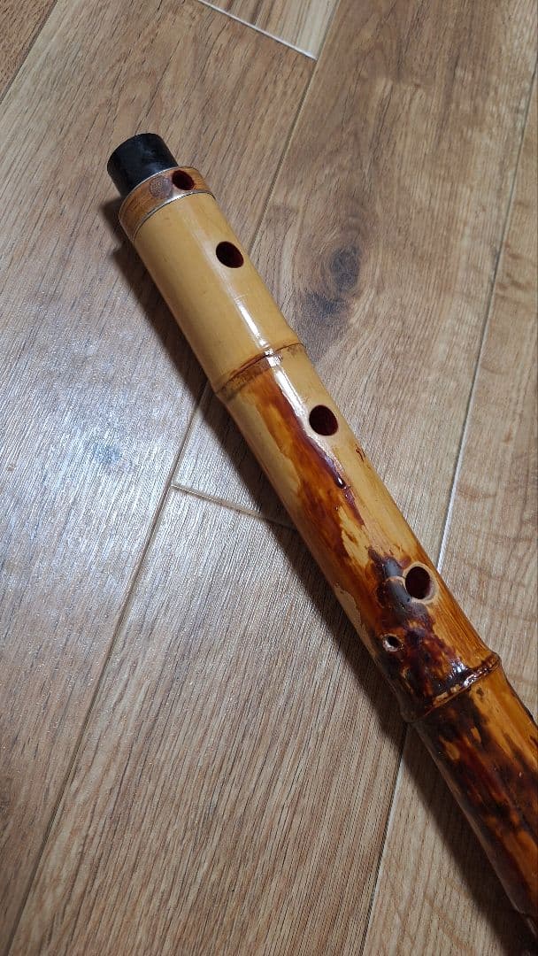 尺八 2尺2寸 Bb管 仙山銘 7孔 長管