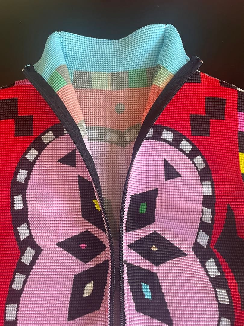 お値下げ イッセイミヤケ me 激レア ファスナー付きアウター トップス