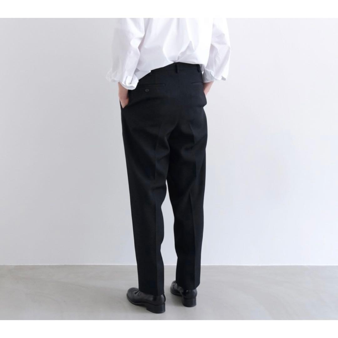 パンツ HEUGN Geoge 2pleated Woolgaba Black 2