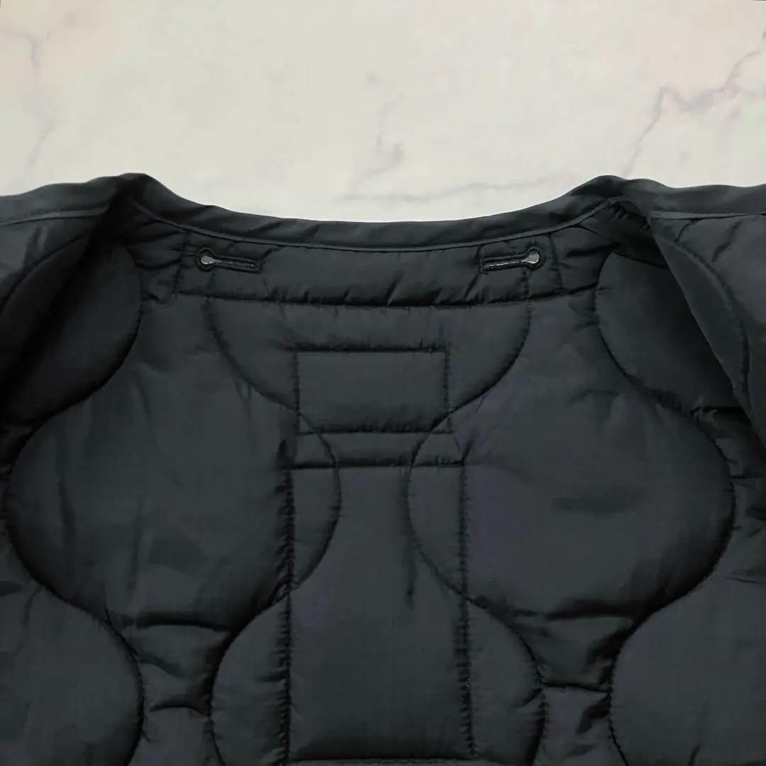 HYKE QUILTED CROPPED VEST 黒 2023FW 17403