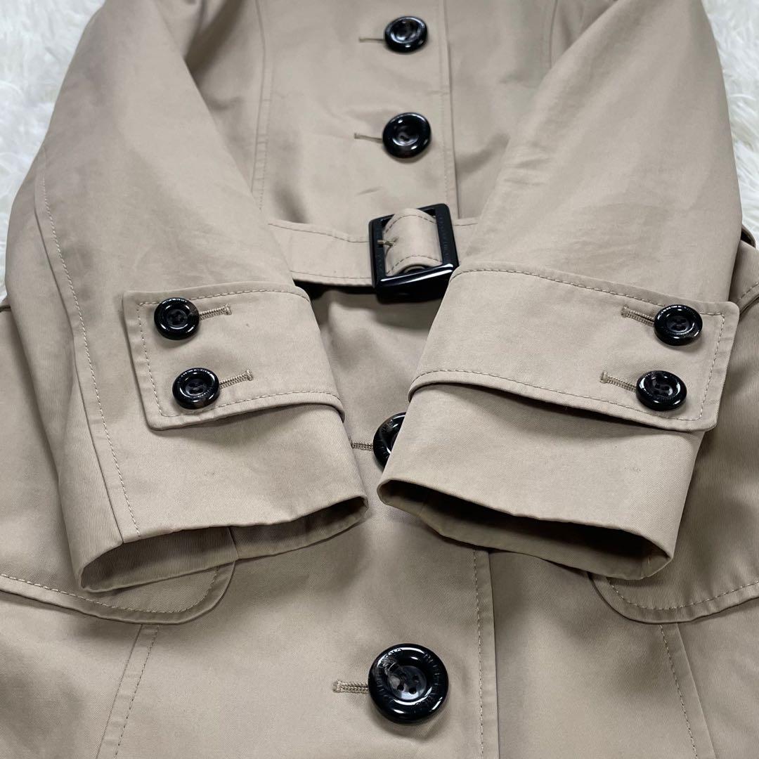 ブルーレーベルクレストブリッジベージュステンカラーコートCBチェックベルト付属