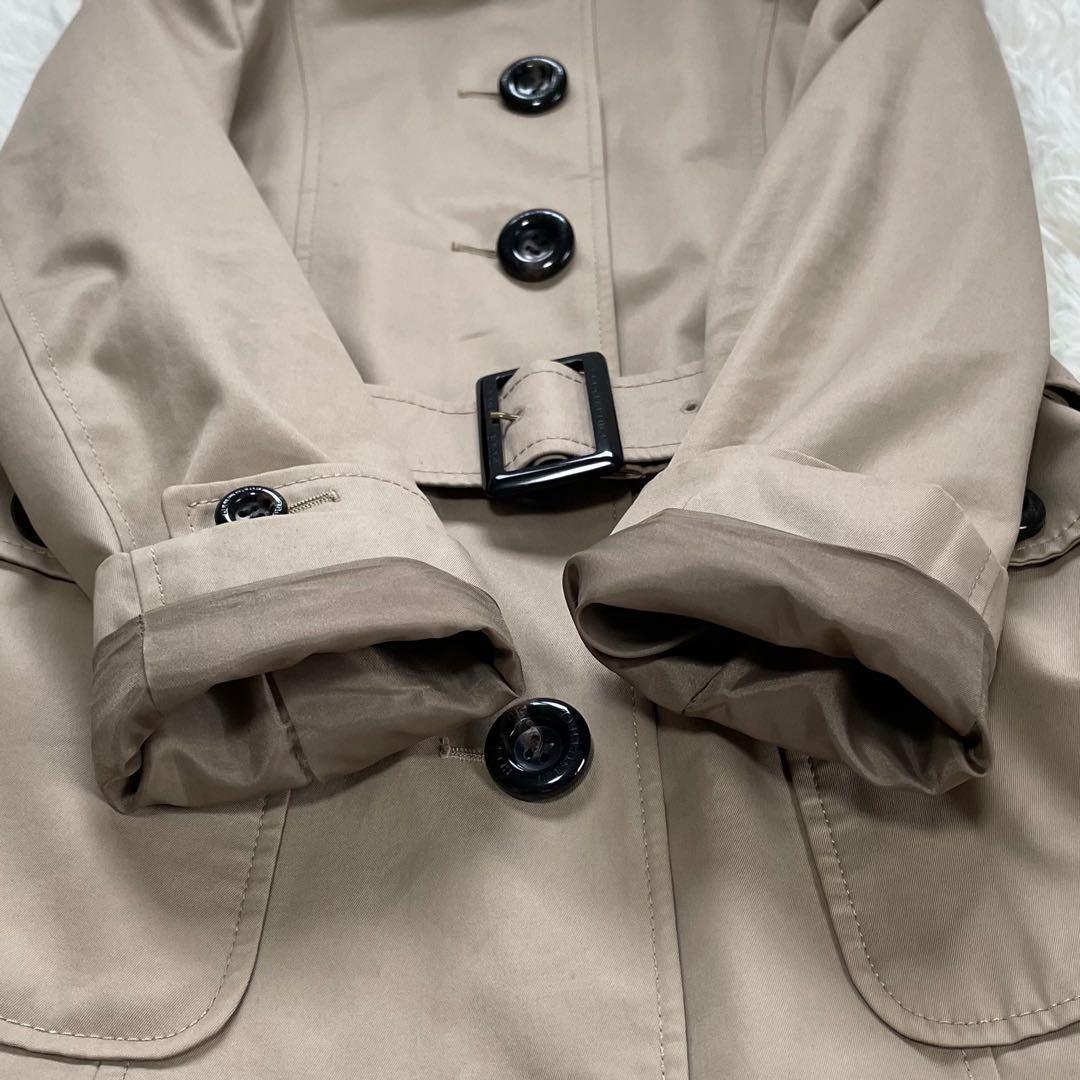 ブルーレーベルクレストブリッジベージュステンカラーコートCBチェックベルト付属