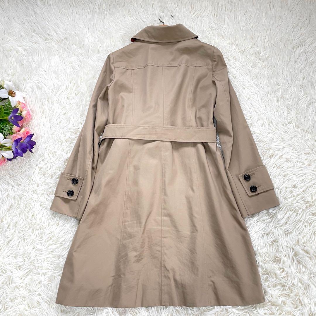 ブルーレーベルクレストブリッジベージュステンカラーコートCBチェックベルト付属