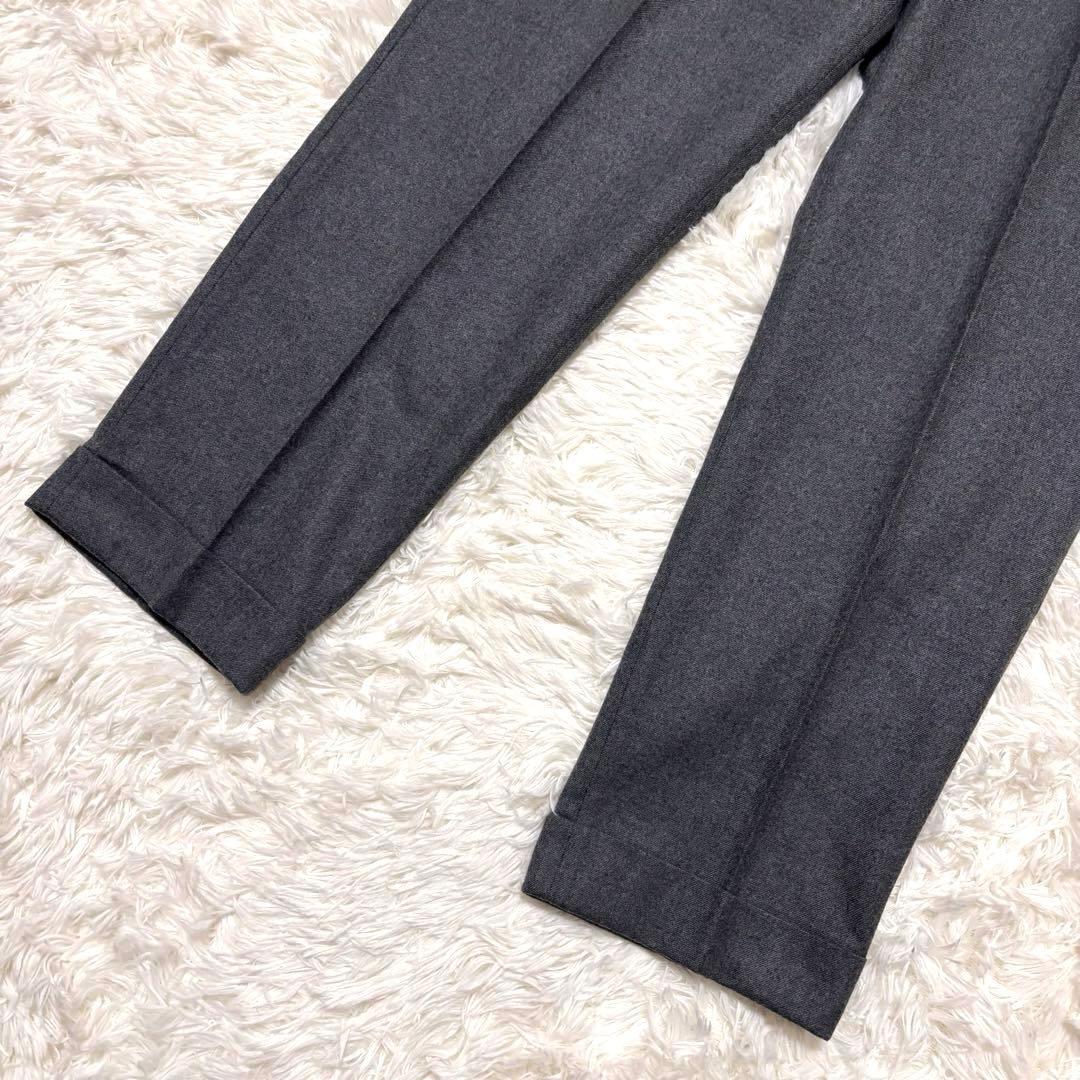 極美品✨BEAMS +　フランネル　スラックス　シンチバック　サイドアジャスター