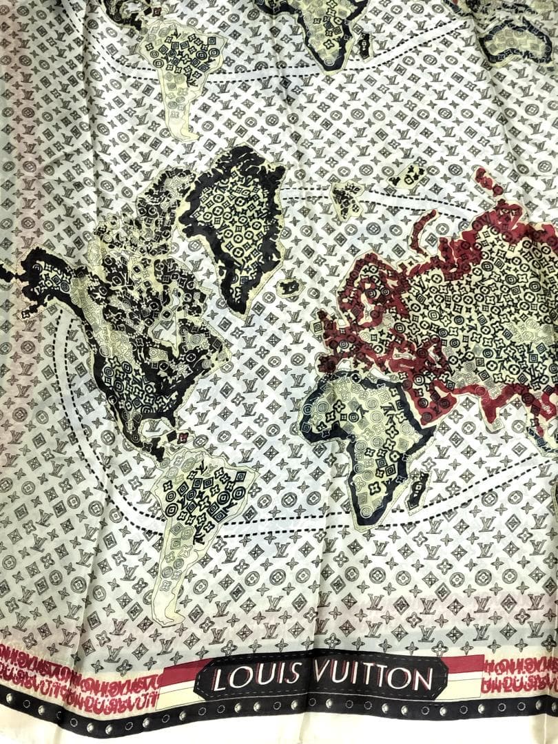 BEERBOY モングラム スカーフ ショール 大判 180-88 cm