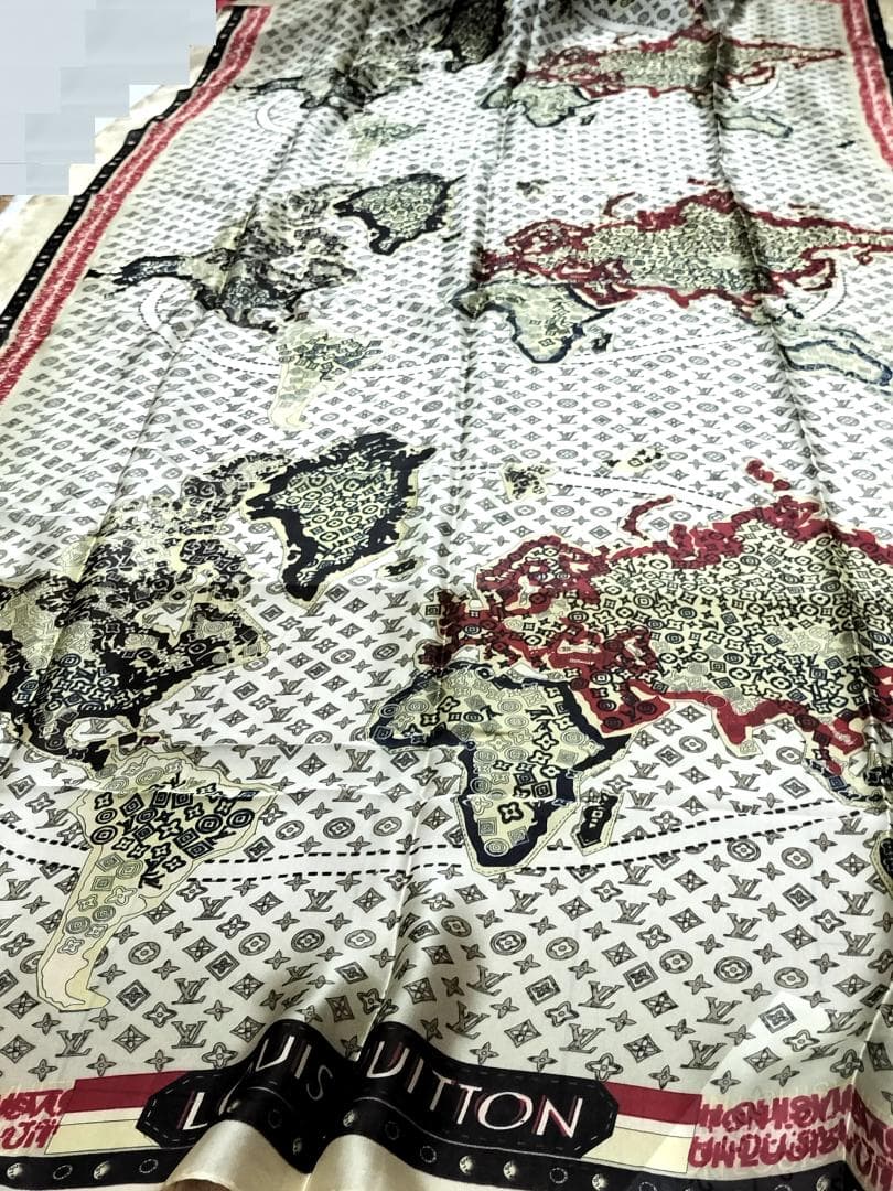 BEERBOY モングラム スカーフ ショール 大判 180-88 cm