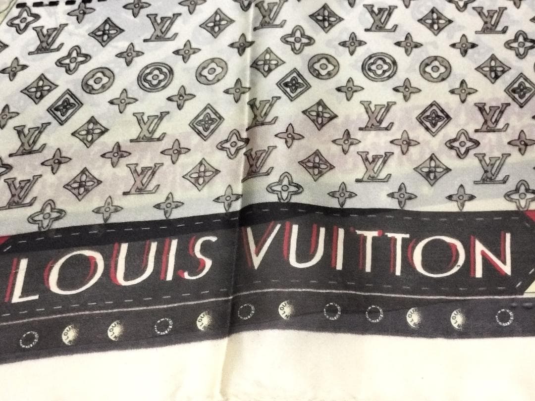 BEERBOY モングラム スカーフ ショール 大判 180-88 cm