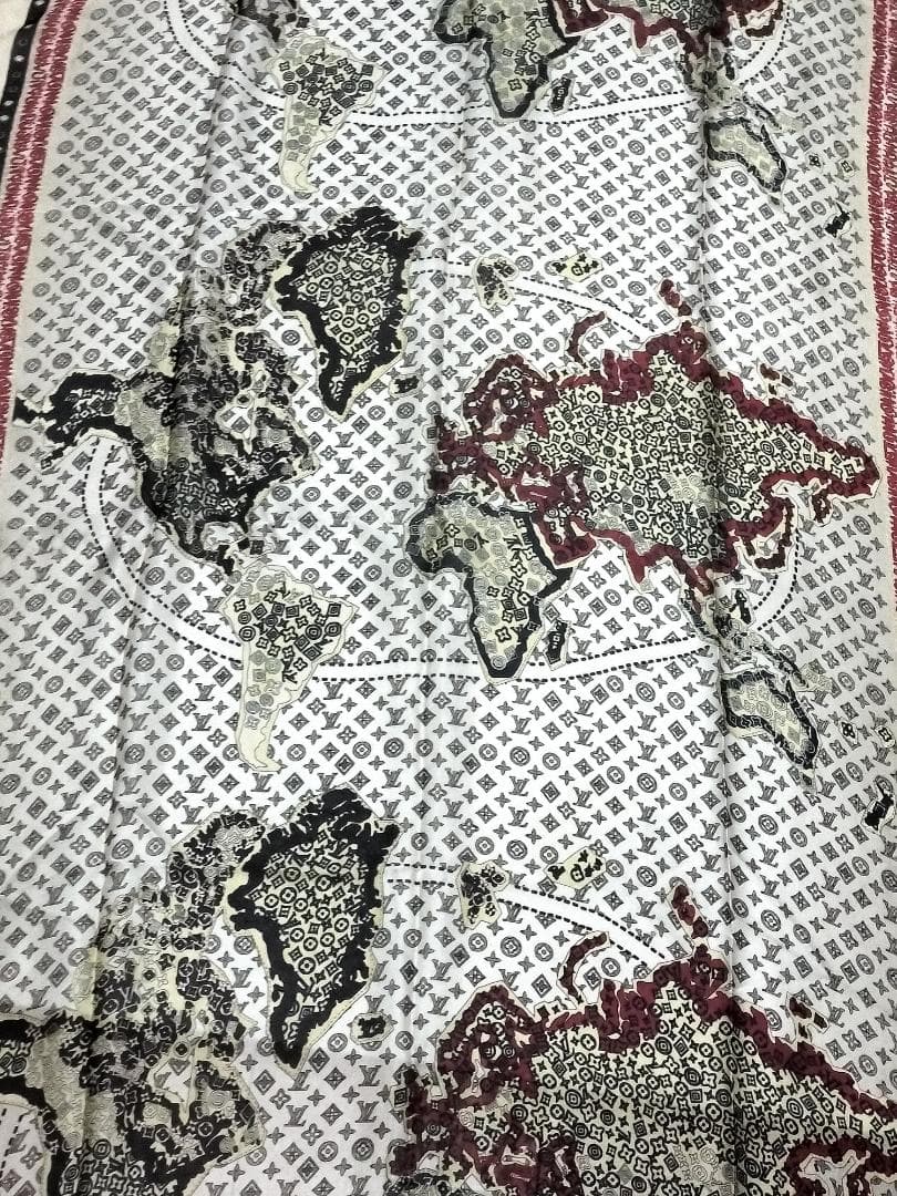 BEERBOY モングラム スカーフ ショール 大判 180-88 cm