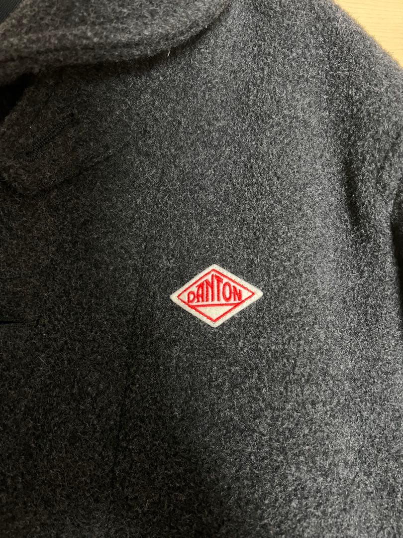 DANTON ダントン　ウールショートコート　チャコール　44