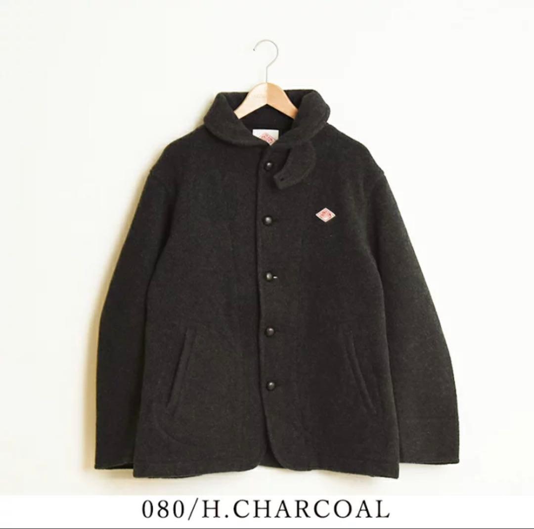 DANTON ダントン　ウールショートコート　チャコール　44
