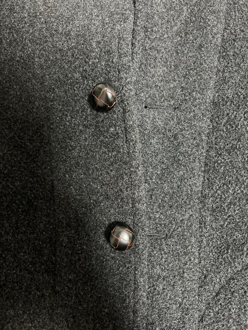 DANTON ダントン　ウールショートコート　チャコール　44