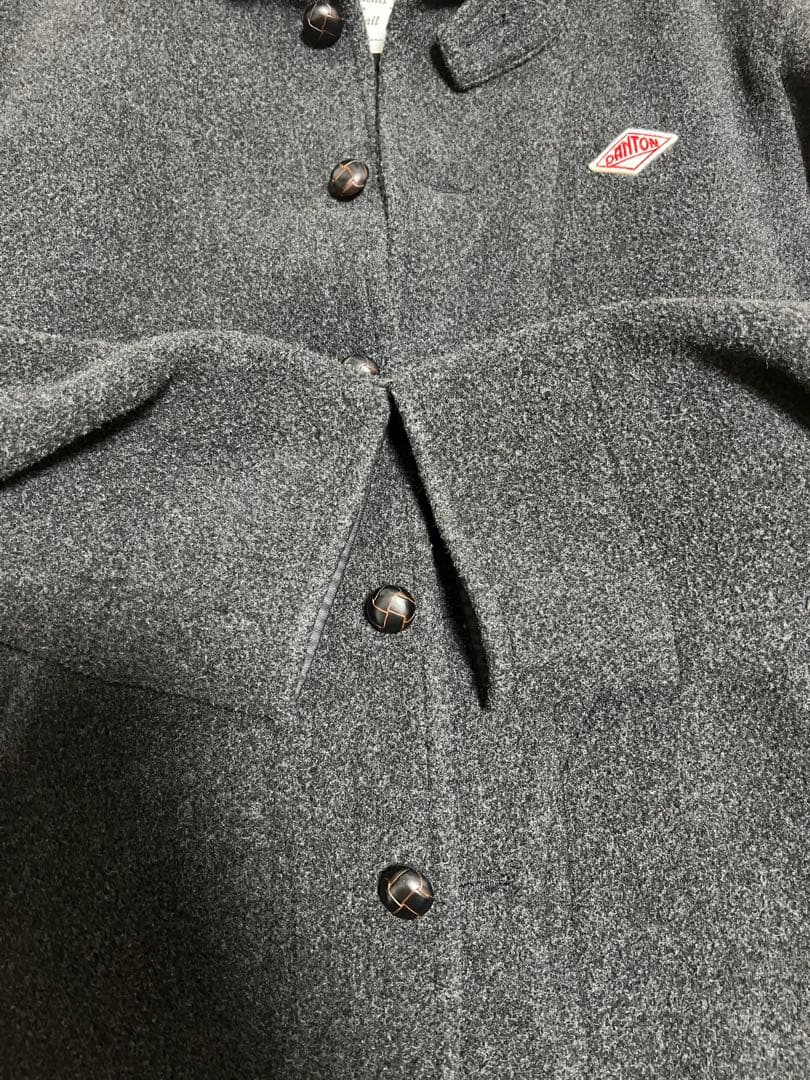 DANTON ダントン　ウールショートコート　チャコール　44