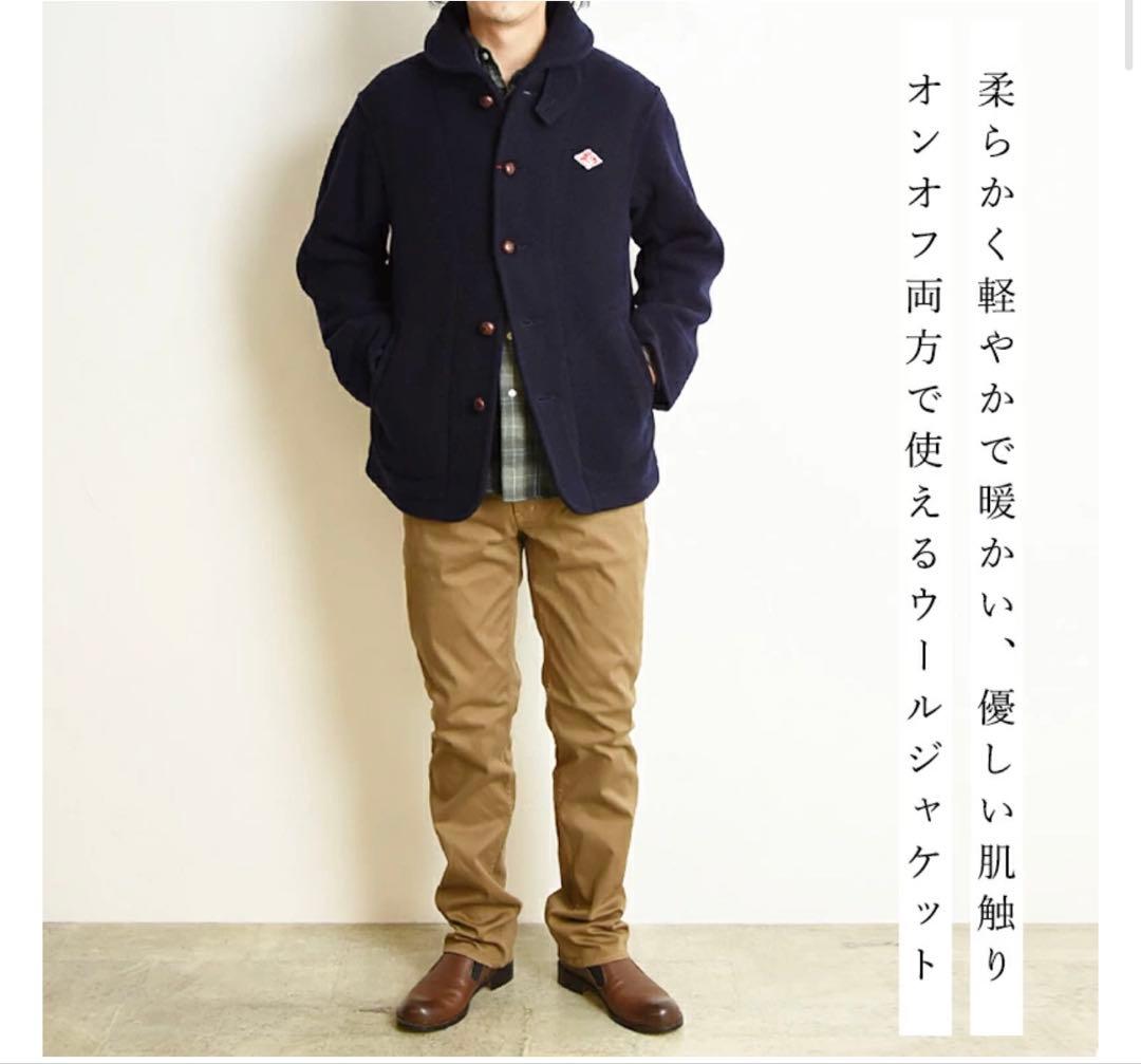 DANTON ダントン　ウールショートコート　チャコール　44