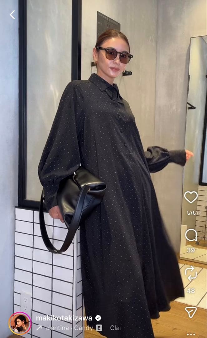 【タキマキ着用】IENA ドットワンピース