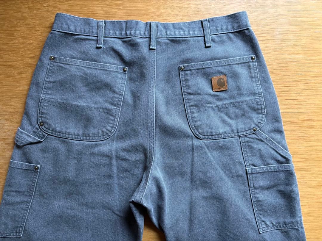 CarharttダブルニーグレーB136 GVL W33L32