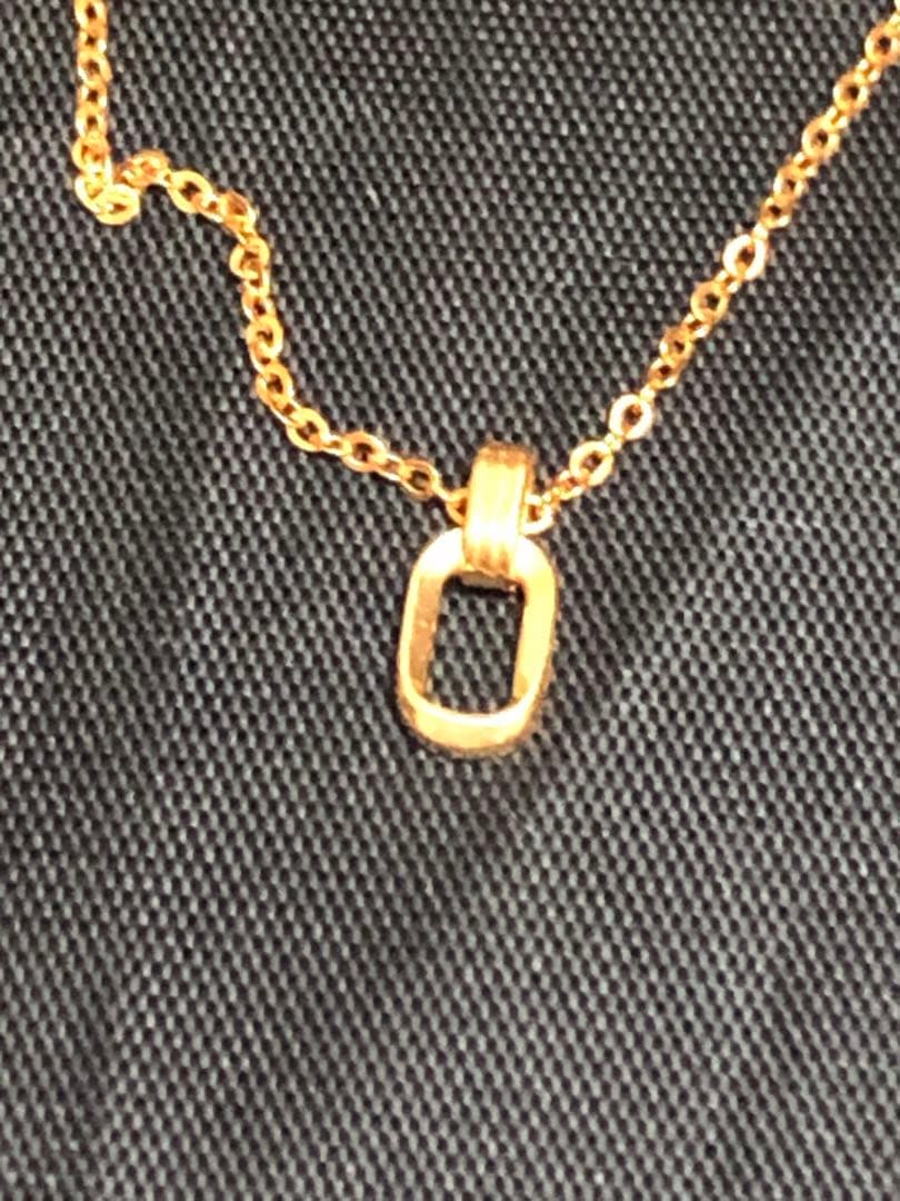 新品】レディースネックレスセットk24、足金刻印、トップ横1cm縦0.6.