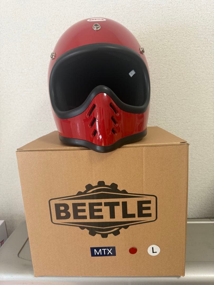 ヘルメット ビートル MTX Lsize 新品未使用 赤 レッド