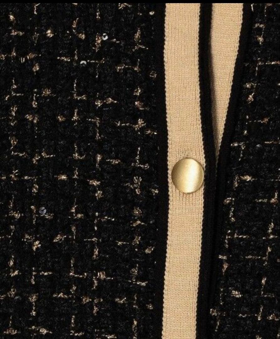 TOMORROWLAND ニットコンビツイード ノーカラージャケット　新品