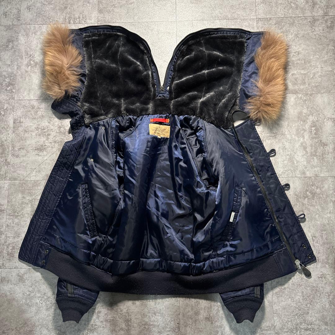avirex n2b flight jacket n-2b navy 短丈