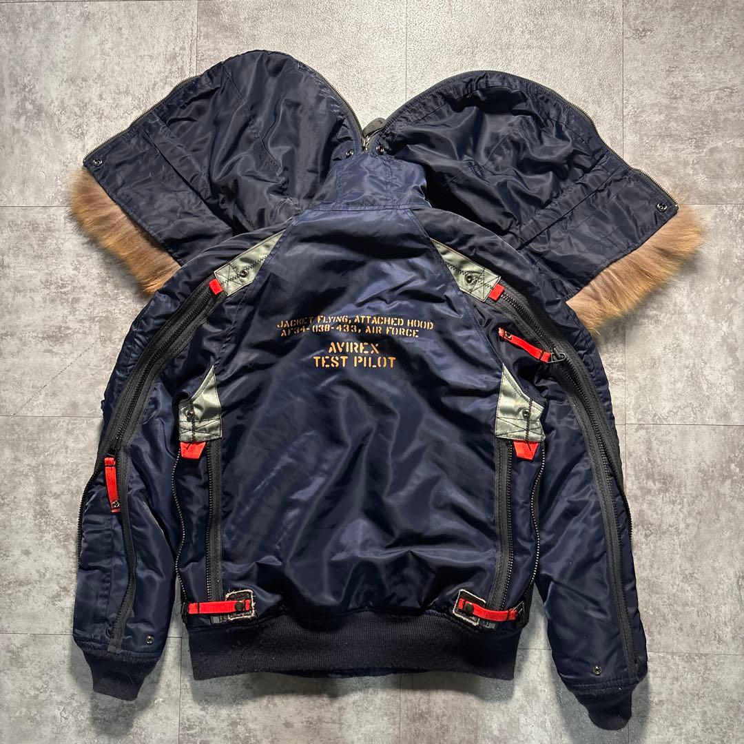 avirex n2b flight jacket n-2b navy 短丈