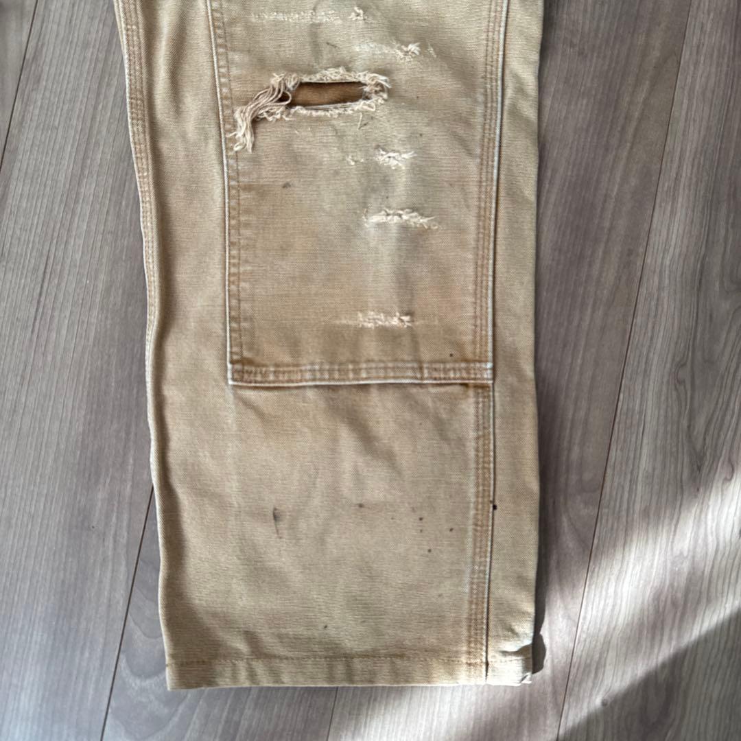カーハート Carhartt ダブルニー フェード ボロ ダメージw33