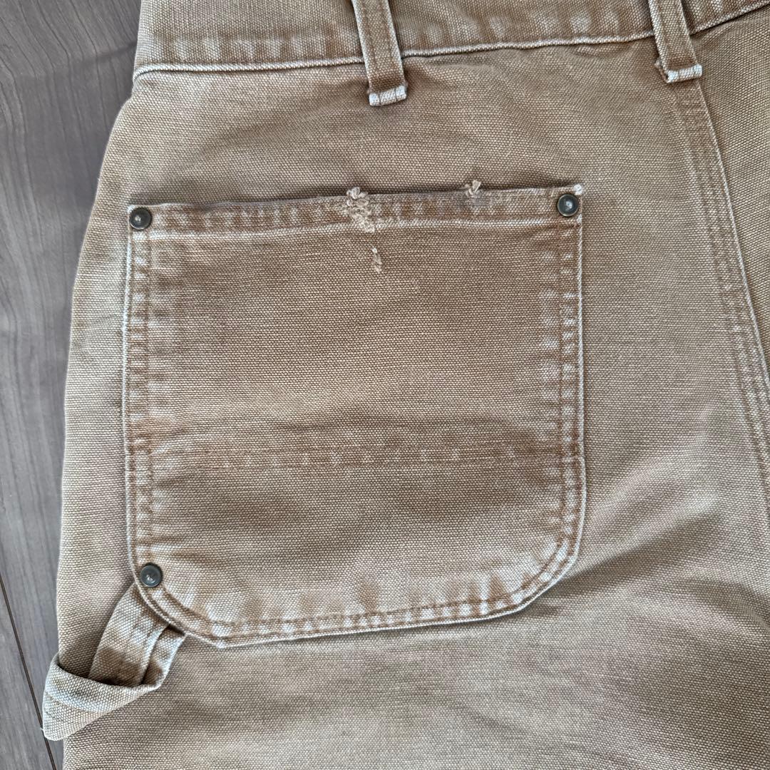 カーハート Carhartt ダブルニー フェード ボロ ダメージw33