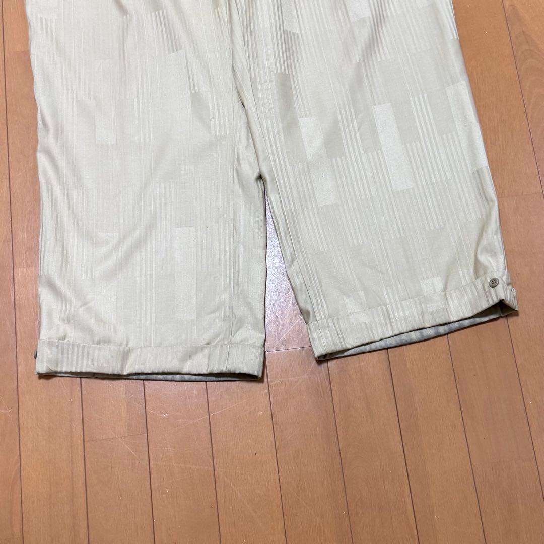 【極太スラックス大放出‼️】Stacy Adams ワイドスラックス クリーム色