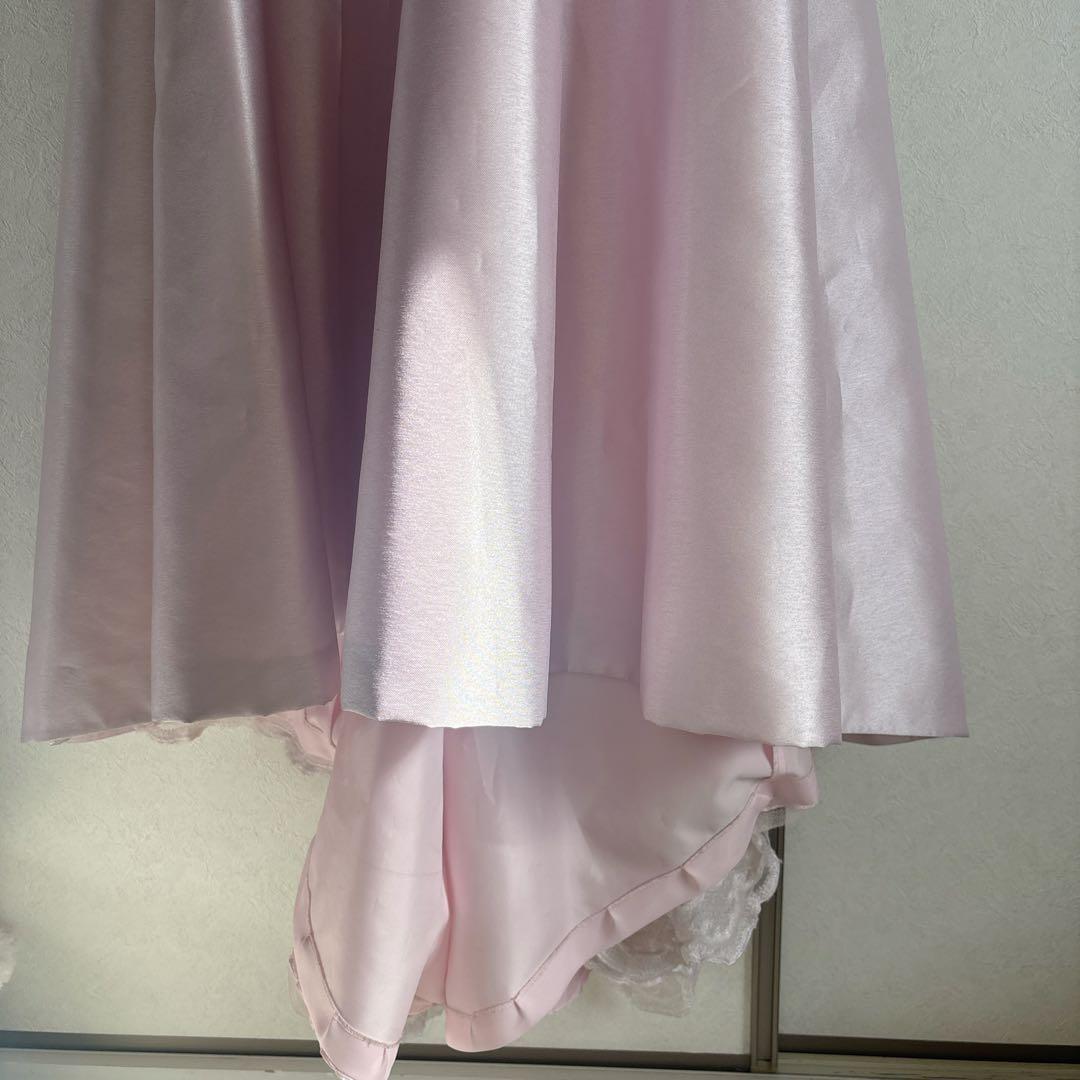 ribbon dress 9号 約Mサイズ(ウエディング結婚式発表会演奏会