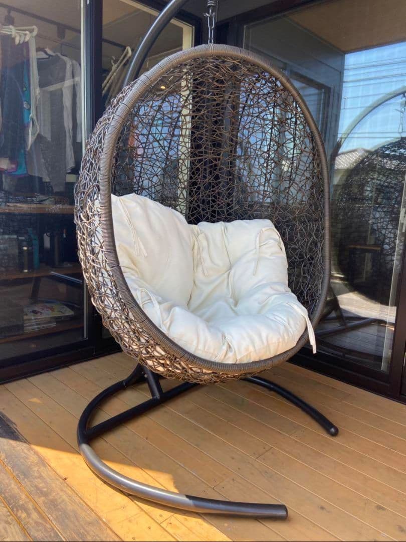 ダークブラウン ハンギングチェア　関西