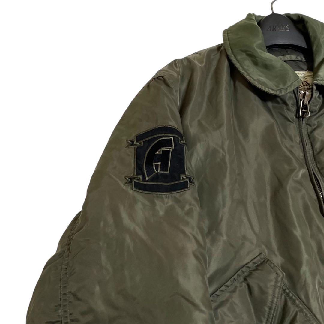 AVIREX　アヴィレックス　精鋭A集団　MA-1　虎　刺繍　襟付き　希少モデル