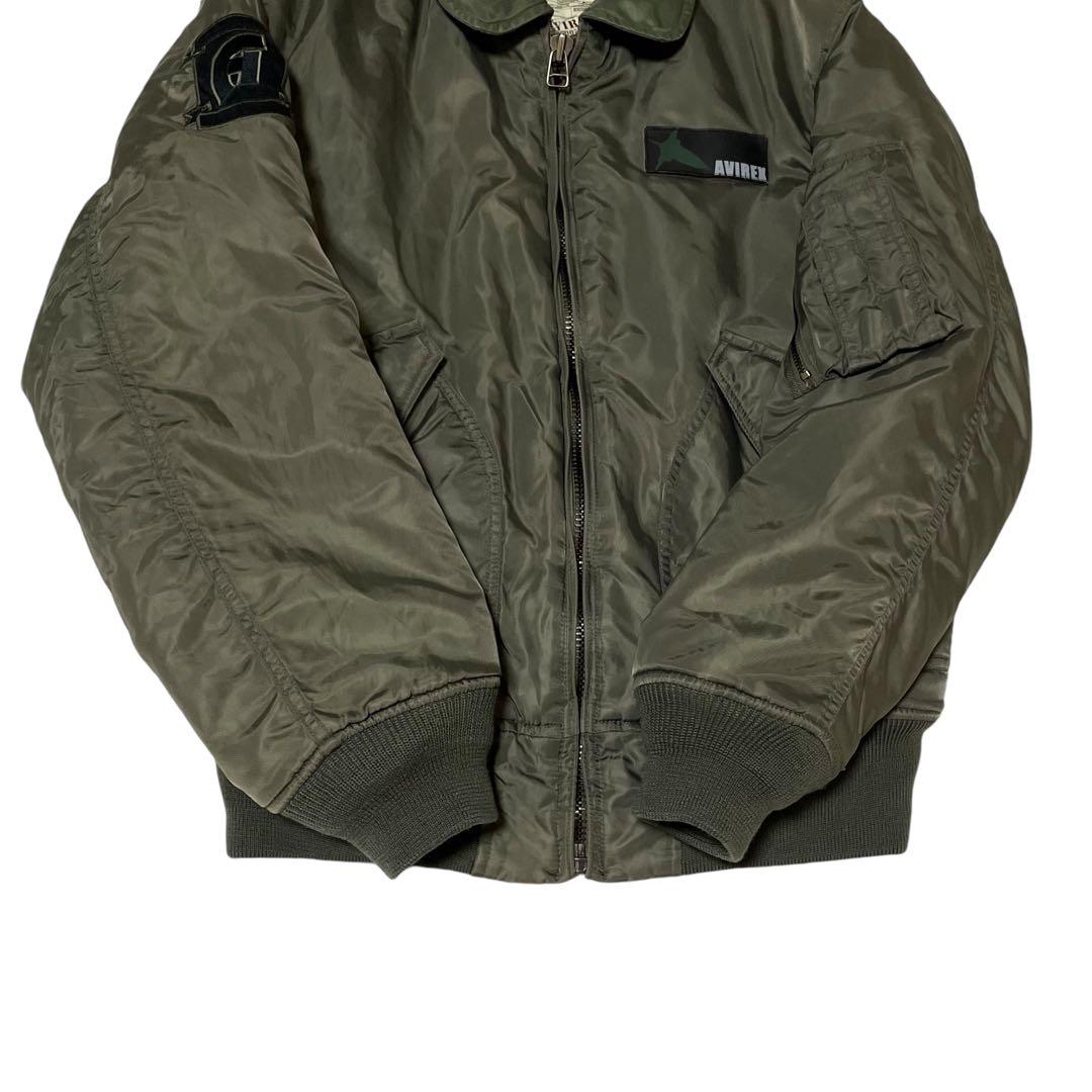 AVIREX　アヴィレックス　精鋭A集団　MA-1　虎　刺繍　襟付き　希少モデル