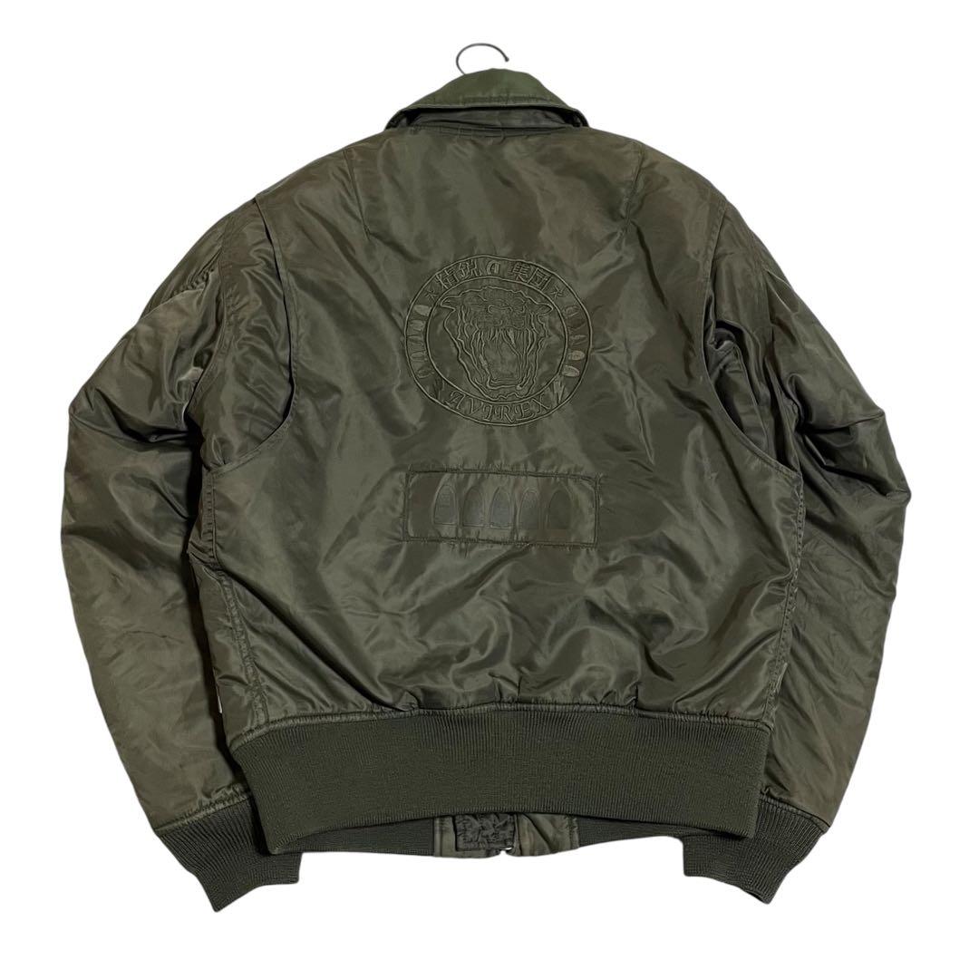 AVIREX　アヴィレックス　精鋭A集団　MA-1　虎　刺繍　襟付き　希少モデル