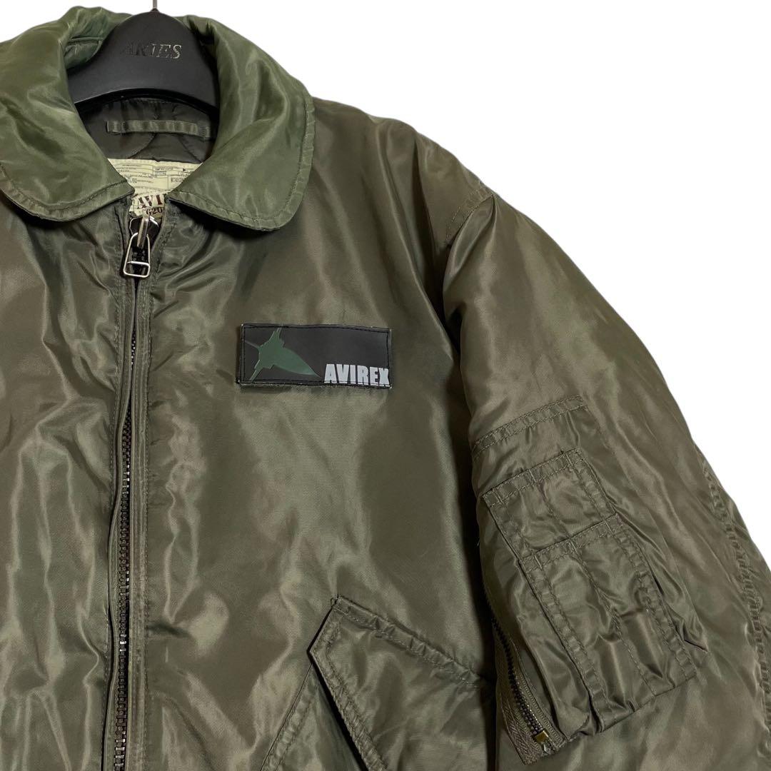 AVIREX　アヴィレックス　精鋭A集団　MA-1　虎　刺繍　襟付き　希少モデル