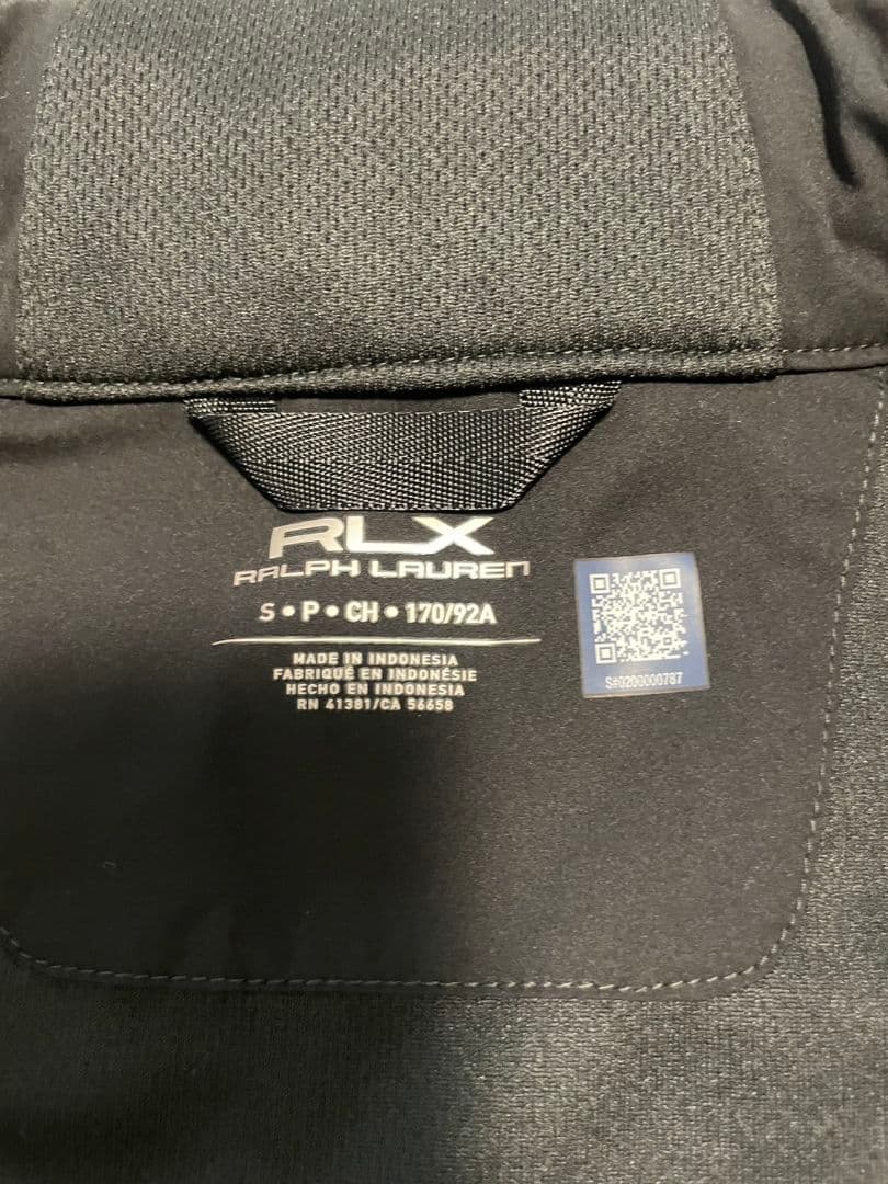 RLX RALPH LAUREN メンズ ゴルフ用ブラックジャケット