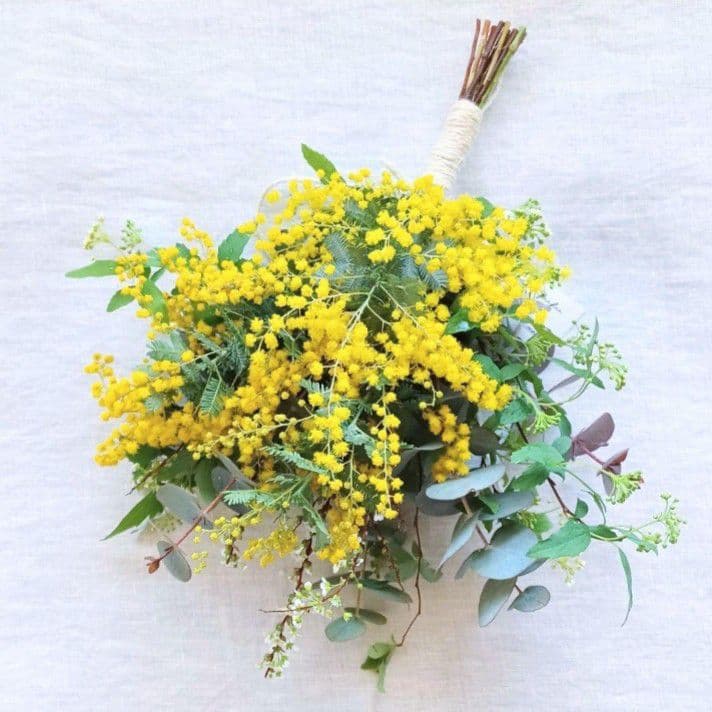 まるこめママ様 ミモザリース ハーフリース スワッグ【ご予約】5点