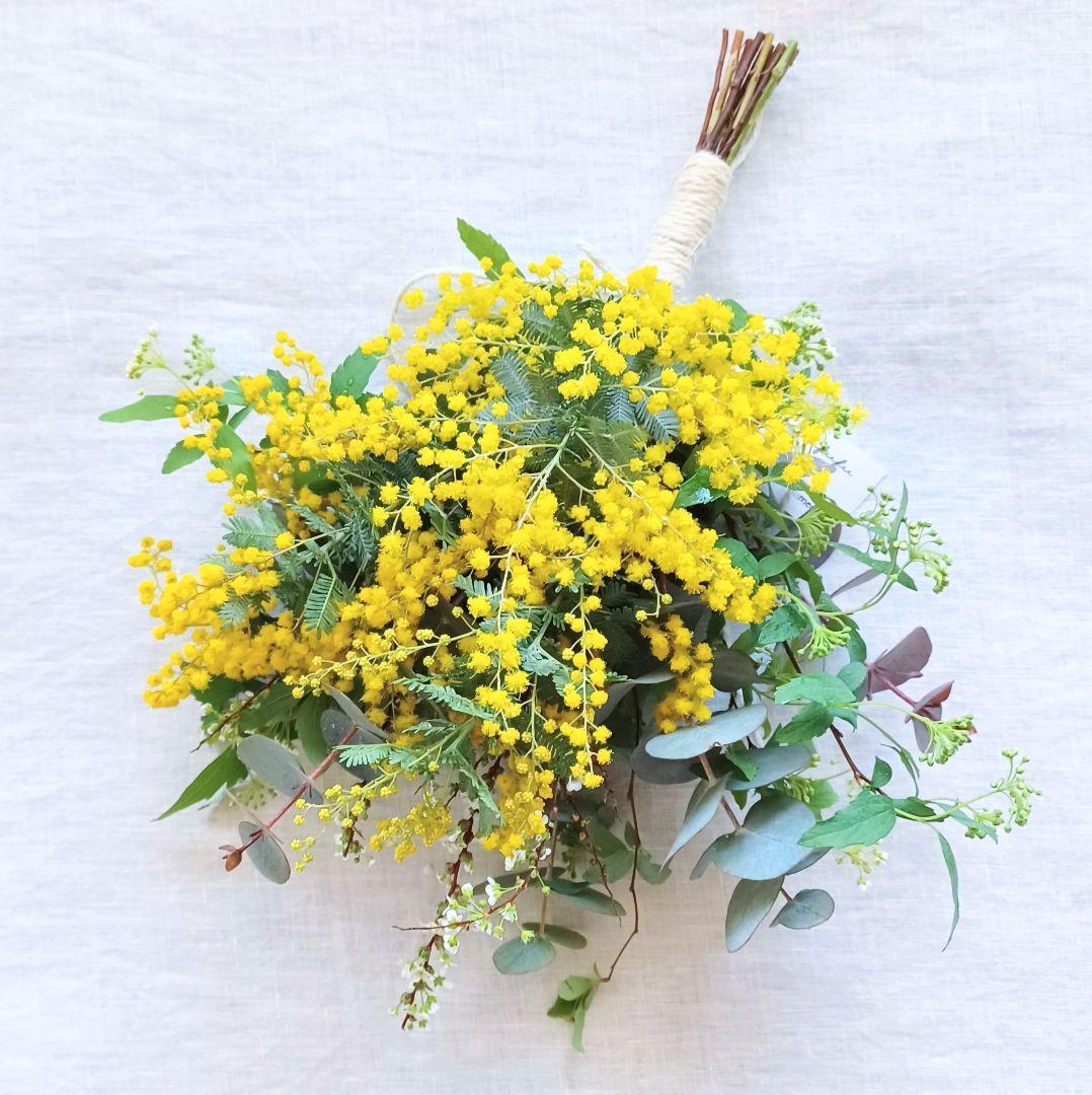 まるこめママ様 ミモザリース ハーフリース スワッグ【ご予約】5点