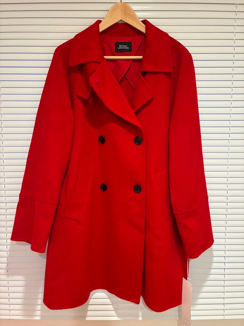 RITSUKO SHIRAHAMAコート新品未使用レッド　サイズ1