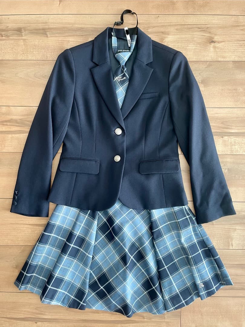 ポンポネット　女の子　フォーマルスーツ3点セット　卒服　セレモニー　受験