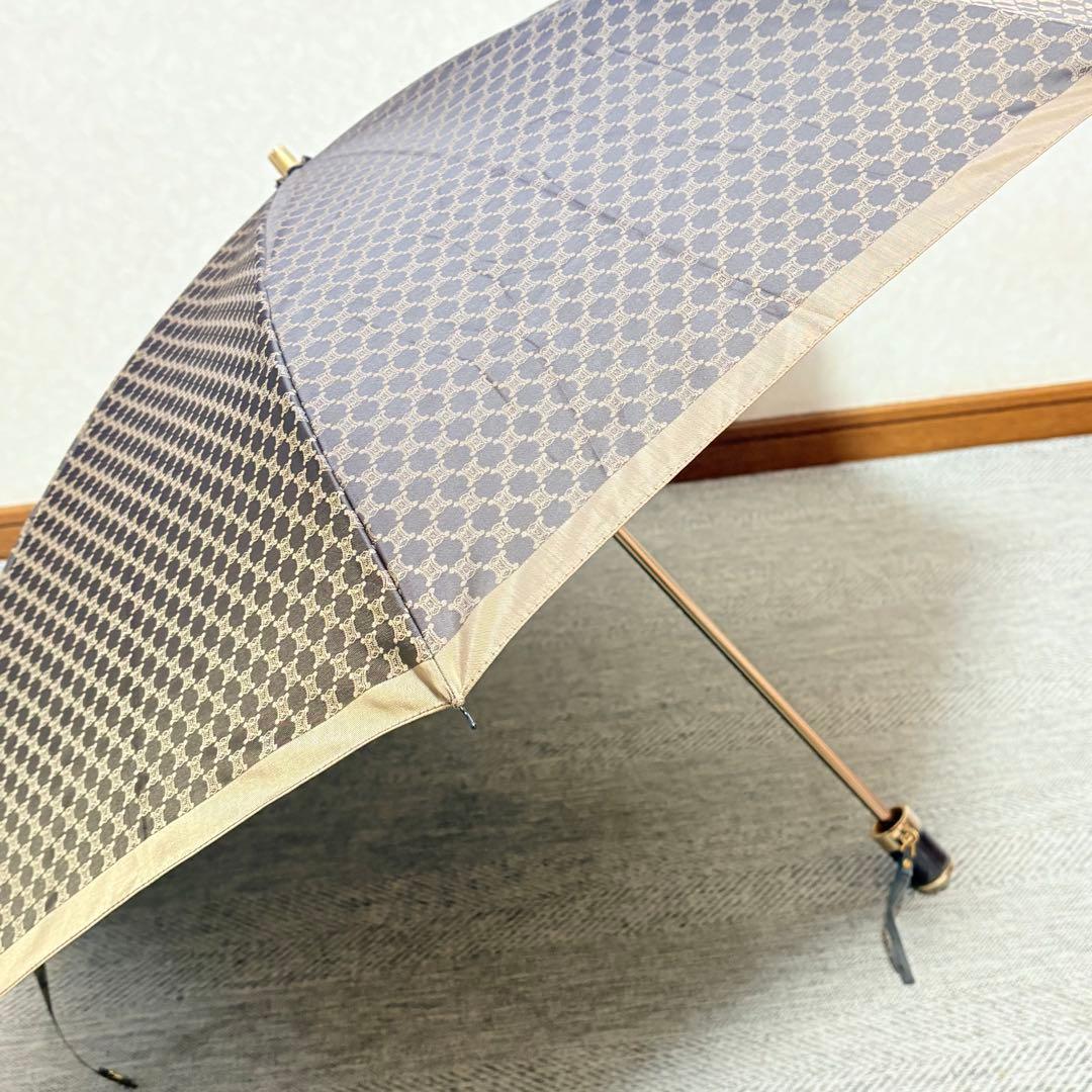CELINE セリーヌ　トリオンフ　マカダム　晴雨兼用折りたたみ傘