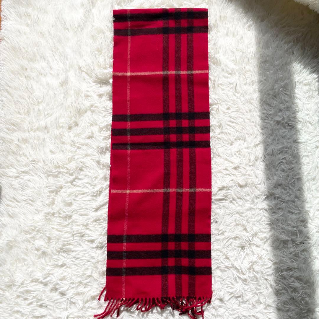 【Konatsu】Burberry バーバリー マフラー ウールカシミヤ