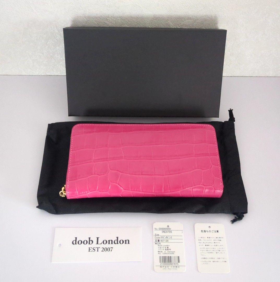 【doob London】 本革 ラウンドファスナー 長財布 定価27500円