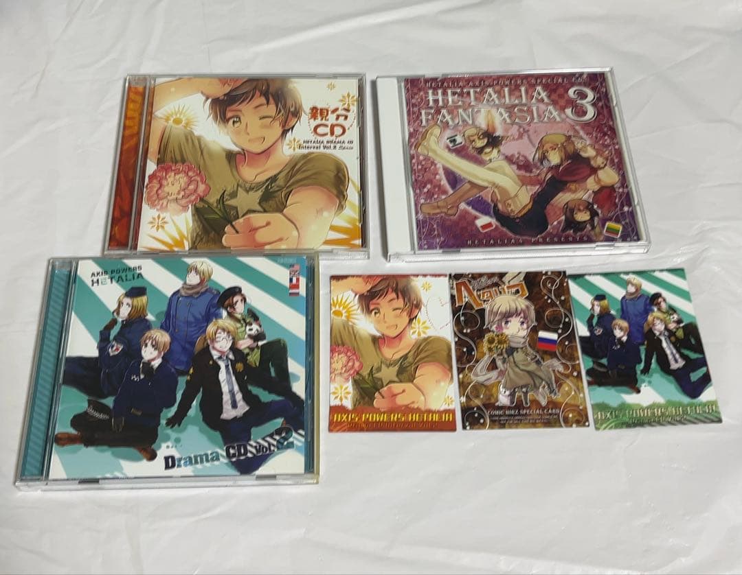 ヘタリア アニメイト限定版DVD キャラソン CD 全巻購入特典