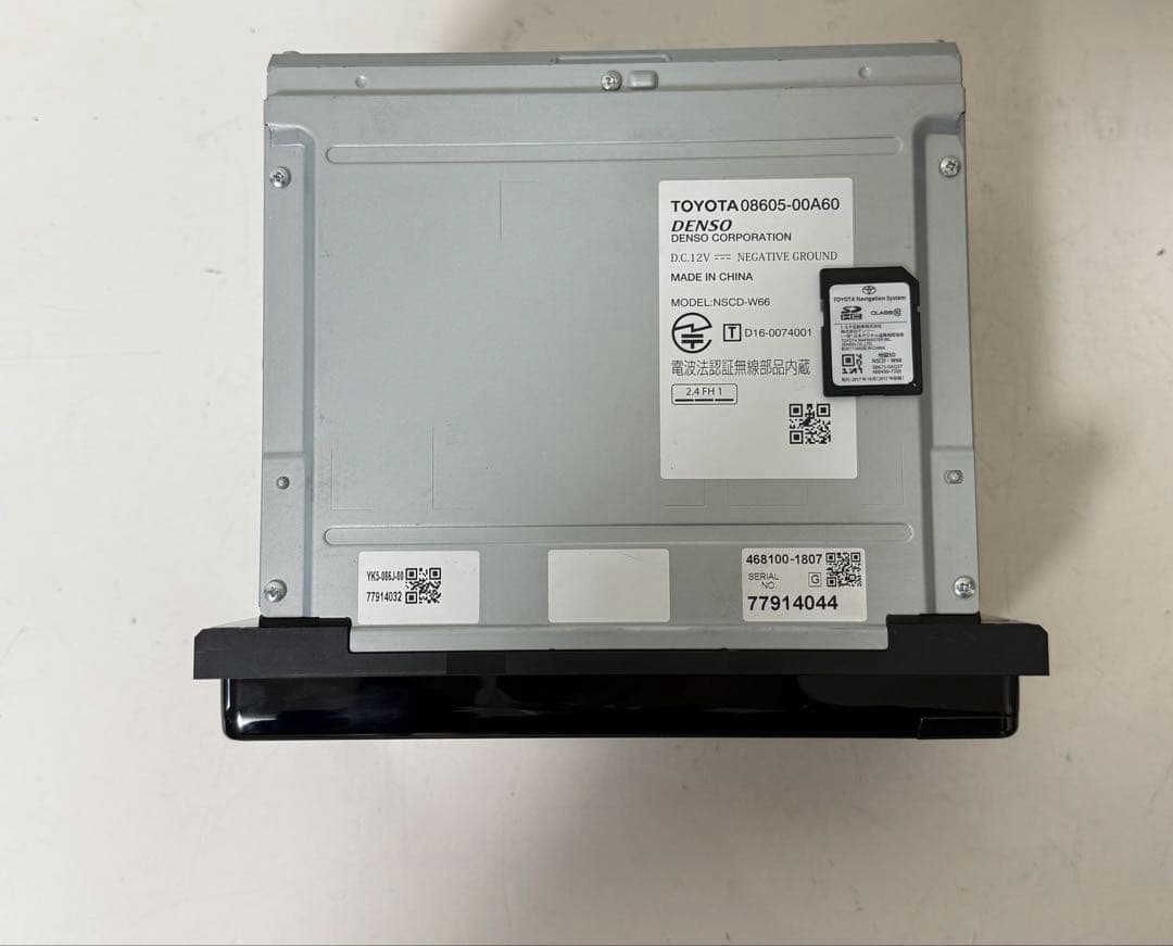 TOYOTA トヨタ　NSCD-W66 純正ナビ　データ 2017年 2