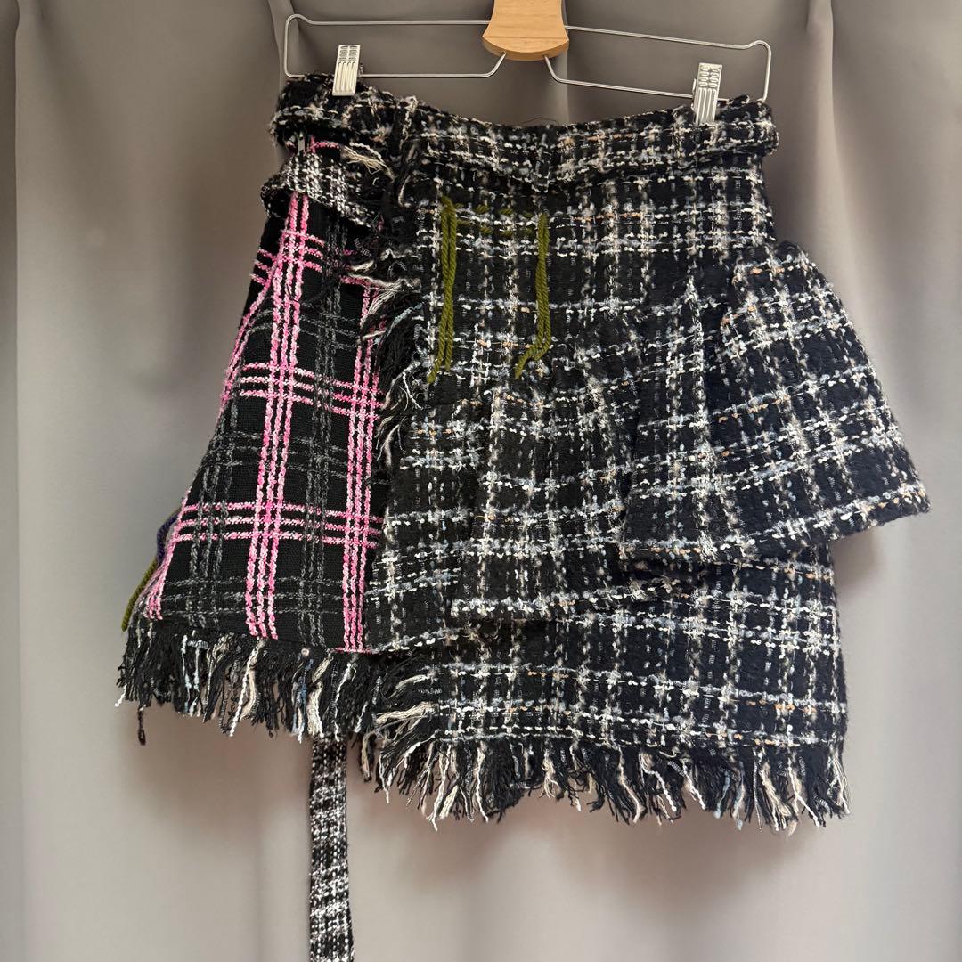 スカート rurumu: 22AW collage tweed skirt