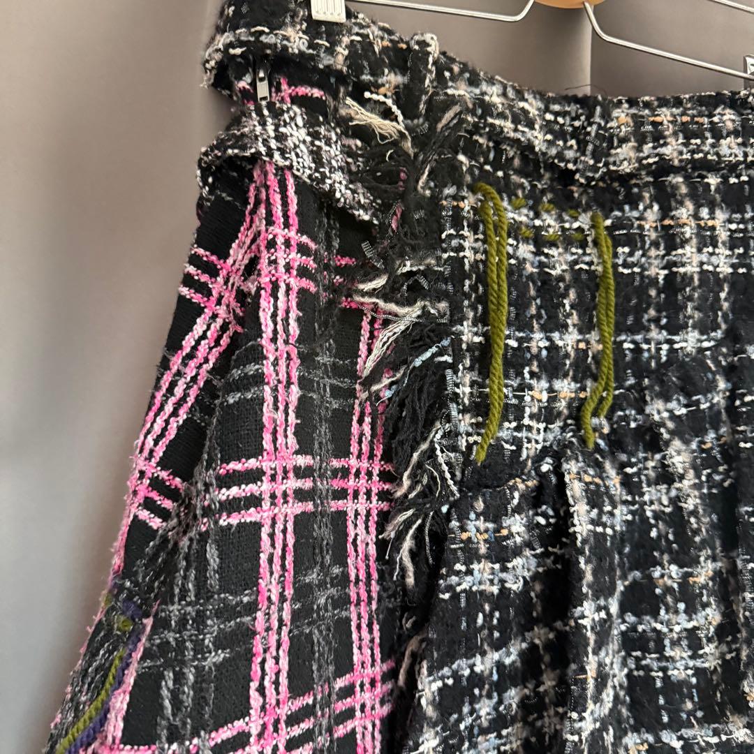スカート rurumu: 22AW collage tweed skirt