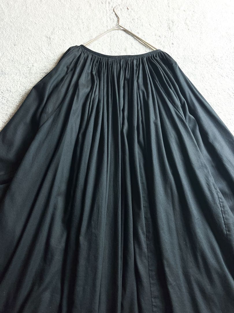 【HOUSE OF LOTUS】ギャザーチュニックワンピース タッセルリボン M