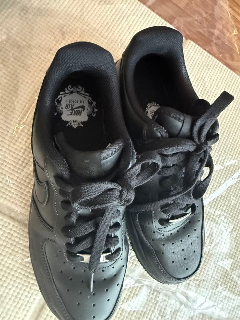 【NIKE 】AIR FORCE 1 オールブラック 23.5cm